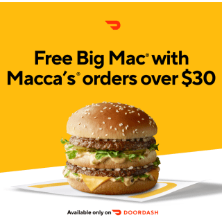 DEAL: McDonald's - Free Big Mac with $30+ Spend via DoorDash (until 28 August 2023) 10