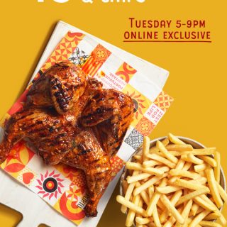 DEAL: Oporto - $15 Whole Chicken & Chips via App or Website 5-9pm Tuesdays 10
