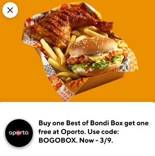 DEAL: Oporto - Buy One Best of Bondi Box Get One Free via DoorDash (until 3 September 2023) 4
