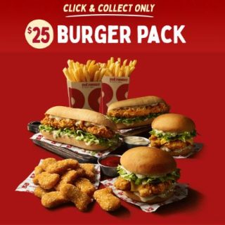 DEAL: Red Rooster $25 Burger Pack on Click & Collect (until 20 August 2023) 10