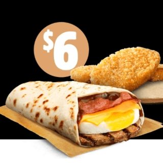 DEAL: Hungry Jack's - $6 BBQ Brekky Wrap & 2 Hash Browns Pickup via App 8