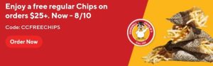 DEAL: Chargrill Charlie's - Free Chips with $25 Spend via DoorDash (until 8 October 2023) 9
