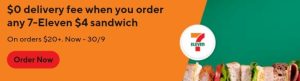 DEAL: 7-Eleven - Free Delivery with $4 Sandwich Purchase & $20+ Spend via DoorDash (until 30 September 2023) 8