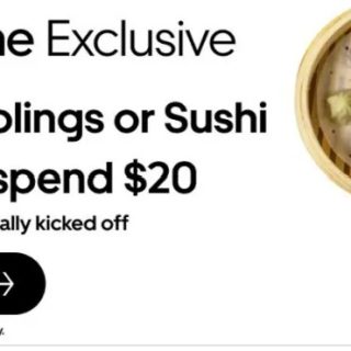 DEAL: Uber Eats - Free Dumplings or Sushi with $20 Spend at Selected Restaurants with Uber One (until 17 September 2023) 2