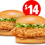 DEAL: Hungry Jack’s – 2 Jack’s Fried Chicken for $14 Pickup via App