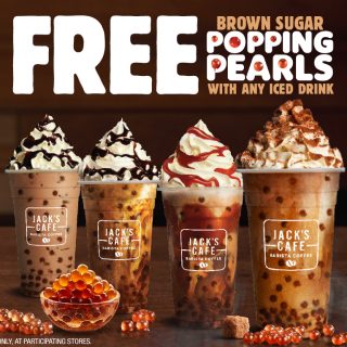 DEAL: Hungry Jack's - Free Brown Sugar Popping Pearls with Any Iced Drink via App 3