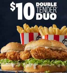 DEAL: KFC $10 Double Tender Duo (Gippsland VIC Only) 29