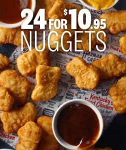DEAL: KFC - 24 Nuggets for $10.95 28