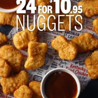 DEAL: KFC - 24 Nuggets for $10.95 6