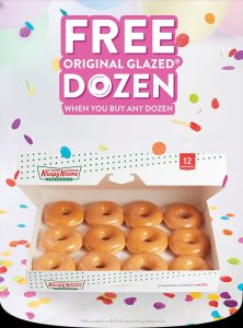 DEAL: Krispy Kreme - Free Original Glazed Dozen with Any Dozen Purchase on 28 September 2023 3
