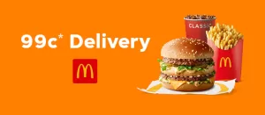 DEAL: McDonald's - 99c Delivery with $20 Spend on Mondays-Wednesdays via Menulog 8