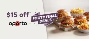 DEAL: Menulog - $15 off $40 Spend at Oporto, Red Rooster, Subway & More (until 1 October 2023) 8