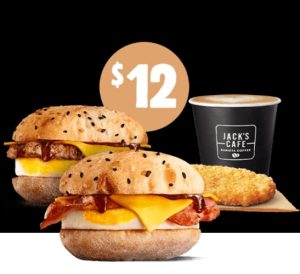 DEAL: Hungry Jack's - 2 Turkish Brekky Rolls, Hash Brown & Small Coffee for $12 via App 3