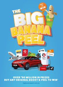 Boost Juice The Big Banana Peel - $90 Million in Instant Win Prizes with Original Size Boost Purchase 8
