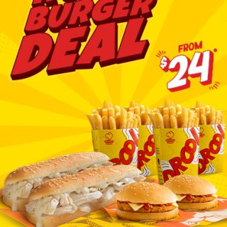DEAL: Chicken Treat - $24 Roll & Burger Deal 1