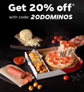 DEAL: Domino's - 20% off with $30 Spend via Menulog 8