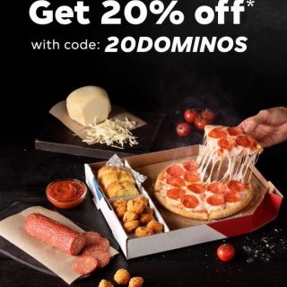 DEAL: Domino's - 20% off with $30 Spend via Menulog 1