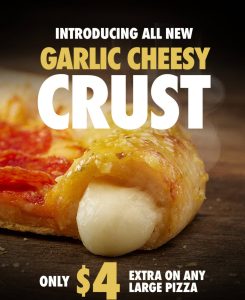 NEWS: Domino's Garlic Cheesy Crust 1