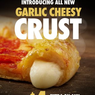 NEWS: Domino's Garlic Cheesy Crust 9