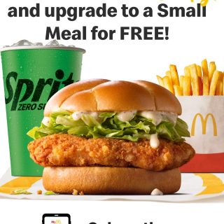 DEAL: McDonald's - Free Small Fries & Small Drink with McCrispy Purchase via MyMacca's App (until 12 March 2024) 1