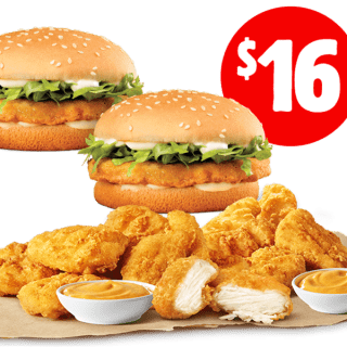 DEAL: Hungry Jack's - 18 Nuggets & 2 Chicken Royale for $16 Pickup via App 4