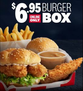 DEAL: KFC $6.95 Burger Box via App or Website (Bendigo Only) 22