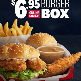 DEAL: KFC $6.95 Burger Box via App or Website (Bendigo Only) 7