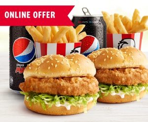 DEAL: KFC - Buy One Get One Free Burger Combo via App or Website 3
