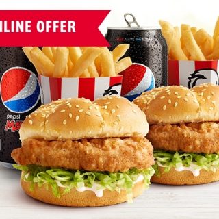 DEAL: KFC - Buy One Get One Free Burger Combo via App or Website 1