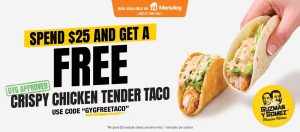 DEAL: Guzman Y Gomez - Free Crispy Chicken Tender Taco with $25 Spend via Menulog (until 6 November 2023) 8