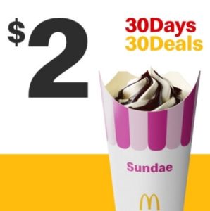 DEAL: McDonald’s - $2 Large Sundae on 30 November 2023 (30 Days 30 Deals) 3