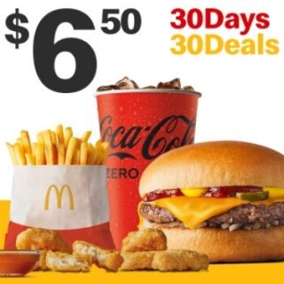 DEAL: McDonald’s - $6.50 Small Cheeseburger Meal & 6 McNuggets on 27 November 2023 (30 Days 30 Deals) 8