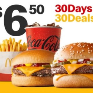 DEAL: McDonald’s - $6.50 Small Quarter Pounder Meal & Cheeseburger on 20 November 2023 (30 Days 30 Deals) 6