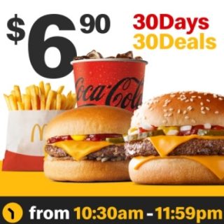 DEAL: McDonald’s - $6.90 Small Quarter Pounder Meal & Cheeseburger on 28 November 2023 (30 Days 30 Deals) 7