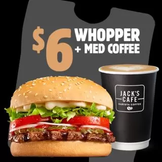 DEAL: Hungry Jack's - $6 Whopper & Medium Coffee via App (until 3 June 2024) 3