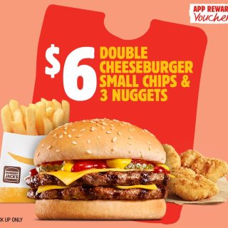 DEAL: Hungry Jack's - $6 Double Cheeseburger, Small Chips & 3 Nuggets via App (until 4 December 2023) 10