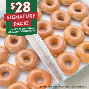 Krispy Kreme - 24 Original Glazed Doughnuts for $28 3
