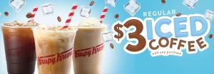 DEAL: Krispy Kreme - $3 Iced Coffee with Any Purchase (until 20 November 2023) 3