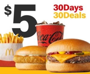 DEAL: McDonald’s - $5 Small Cheeseburger Meal & Chicken ‘n’ Cheese on 2 November 2023 (30 Days 30 Deals) 3