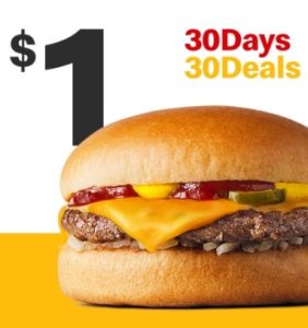DEAL: McDonald’s - $1 Cheeseburger on 13 November 2023 (30 Days 30 Deals) 3