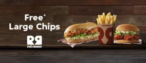 DEAL: Red Rooster - Free Large Chips with $25 Spend on Mondays-Fridays via Menulog (until 26 November 2023) 1