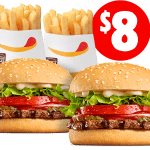 DEAL: Hungry Jack's - 2 Whopper Juniors & 2 Small Chips for $8 Pickup via App 4