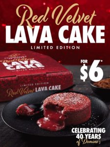 NEWS: Domino's $6 Red Velvet Lava Cake 3