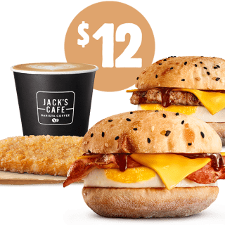 DEAL: Hungry Jack's - 2 Turkish Brekky Rolls, Hash Brown & Small Coffee Pickup for $12 via App 2