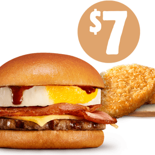 DEAL: Hungry Jack's - Jack's Brekky Roll & 2 Hash Browns for $7 via App 10