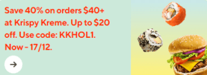 DEAL: Krispy Kreme - 40% off with $40+ Spend via DoorDash (until 17 December 2023) 9