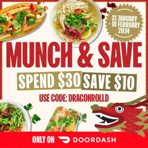 DEAL: Roll'd - $10 off $30+ Spend via DoorDash (until 18 February 2024) 11