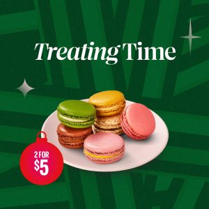 DEAL: Starbucks - 2 Macarons for $5 4 DEAL: Starbucks - 2 Macarons for $5 4