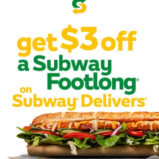 DEAL: Subway - $3 off Footlong Sub via Subway Delivers (until 17 December 2023) 6