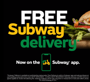 DEAL: Subway - Free Delivery via DoorDash (22 September 2022) 3